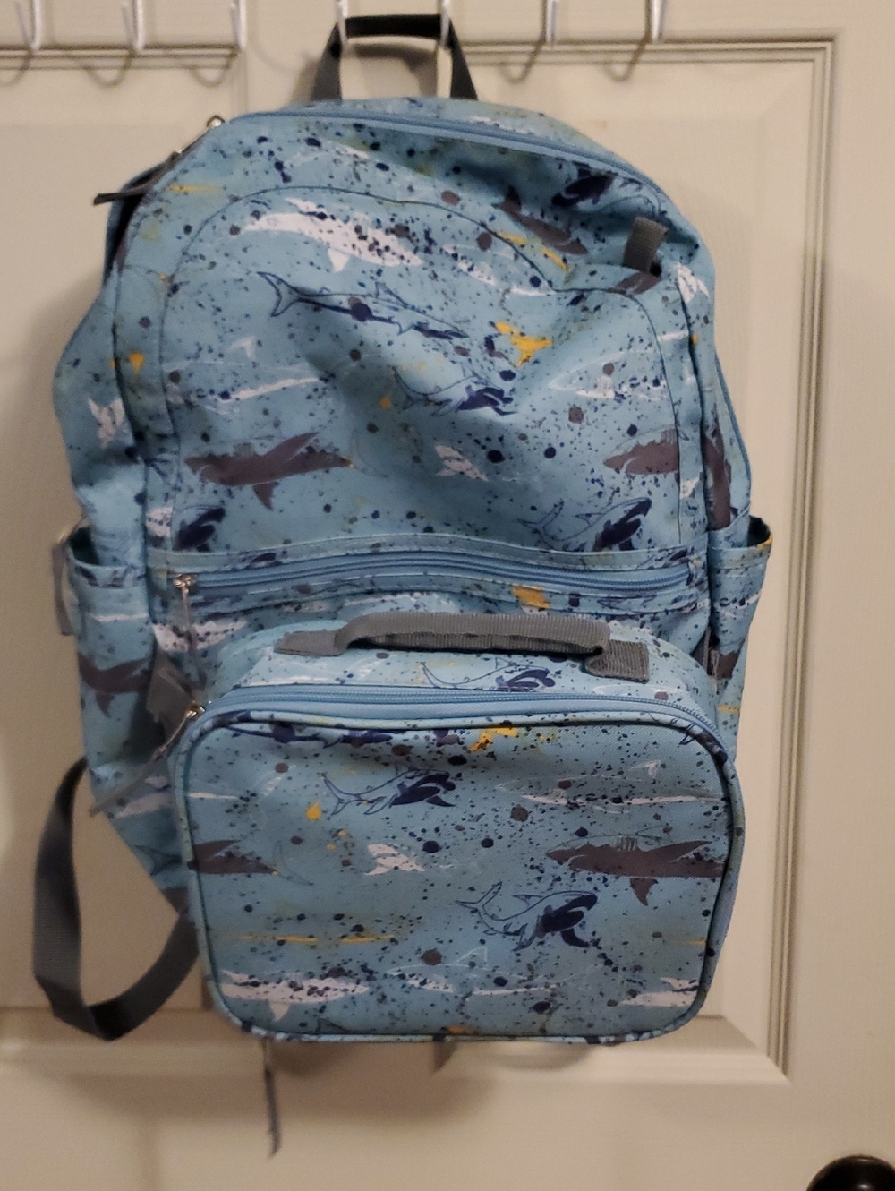 Shark Backpack With Lunchbox